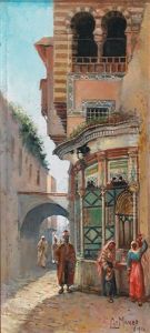 By The Fountain by Leonardo De Mango