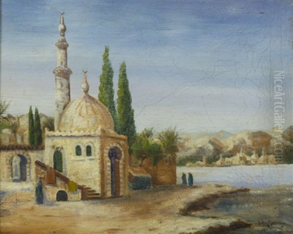 Paesaggio Orientale Con Figure - view 1