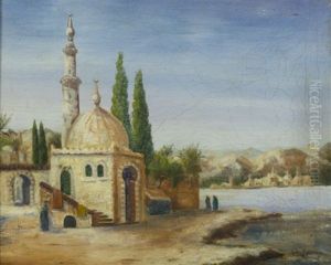 Paesaggio Orientale Con Figure