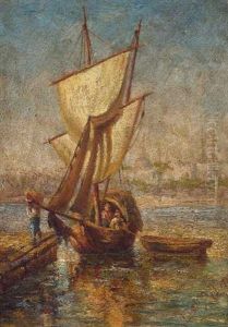 Segelboot Vor Istanbul by Leonardo De Mango