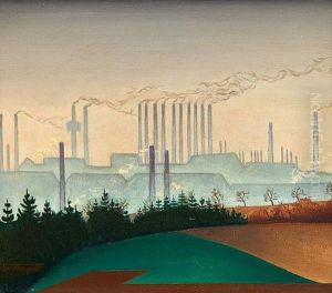Das Kraftwerk Zschornewitz, Golpa by Josef Mangold