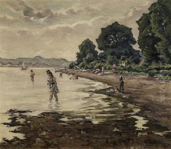 Bathing In The Rhein - view 1