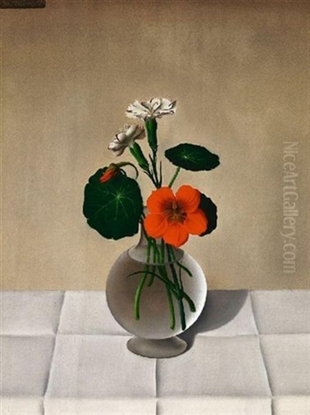 Blumenstilleben (kapuzinerkresse Und Nelken) - view 1