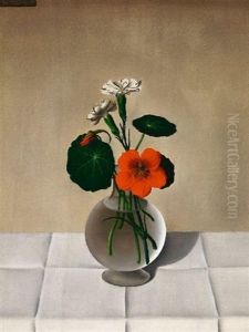 Blumenstilleben (kapuzinerkresse Und Nelken)