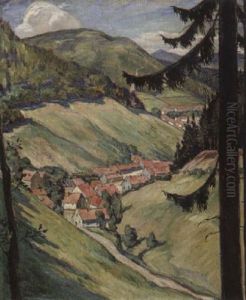 Harzlandschaft by Josef Mangold