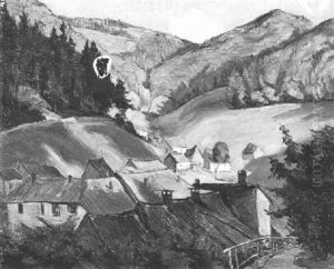 Dorf Im Tal by Josef Mangold