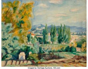Paysage D'automne Aux Environs De Saint-tropez by Henri Charles Manguin