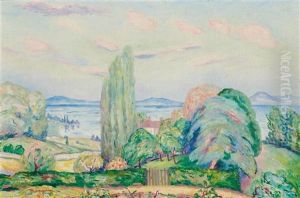 La Baie De Serrieres, Neuchatel by Henri Charles Manguin