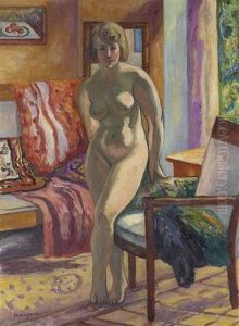 Nu Debout A Contre-jour (grenouillette)