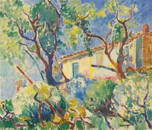 La Maison De Signac, Les Cigales, Saint-tropez by Henri Charles Manguin
