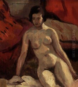 Jeune Femme Nue Assise by Henri Charles Manguin