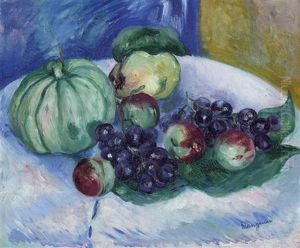 Peches, Raisins Et Melon