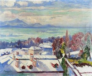 Lausanne Sous La Neige