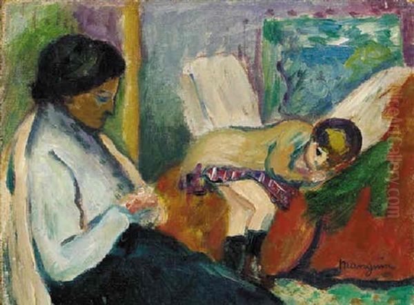 Jeanne Manguin Et Sa Fille Lucile - view 1