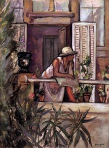 Figure Sur La Terrasse De L'atelier