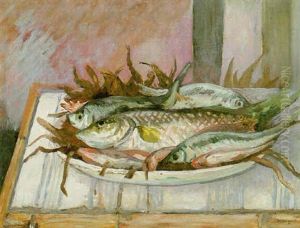 Nature Morte Aux Poisson De Roches by Henri Charles Manguin