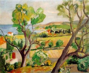 St. Tropez Vu De Sinopolis by Henri Charles Manguin