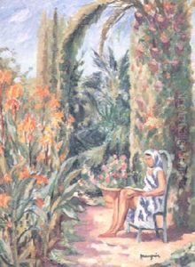 Odette Dans Le Jardin De L'oustalet, Ete Odette Dans Le Jardin De L'oustalet, Ete