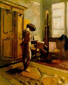 L'atelier, Le Modele Nu by Henri Charles Manguin