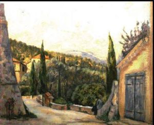 Le Chemin De La Colombe D'or, A Saint-paul De Vence by Henri Charles Manguin