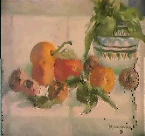 Citron Et Nefles - Stilleben Med Frukter Citron Et Nefles - Stilleben Med Frukter
