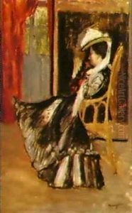 Esquisse Pour Un Portrait De Jeanne Manguin by Henri Charles Manguin