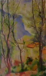 Maison Dans Les Arbres, Villecroze by Henri Charles Manguin