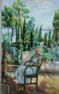 Odette Assise Au Jardin, L'oustalet Odette Assise Au Jardin, L'oustalet