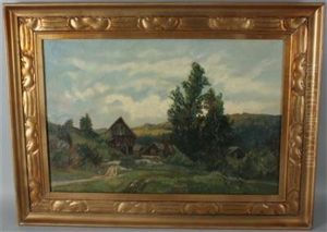 Landschaft Mit Bauernhof