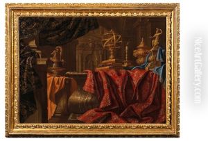 Nature Morte Aux Livres by Carlo Manieri