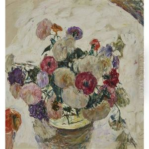 Still Life Of Flowers, 1930 by Abraham Manievich