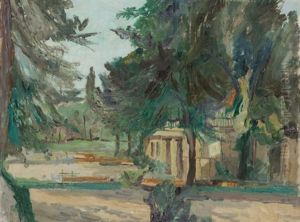 House In The Trees by Abraham Manievich