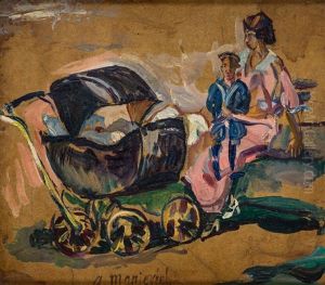 Mother And Son by Abraham Manievich