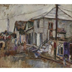 Street Scene, Summer by Abraham Manievich