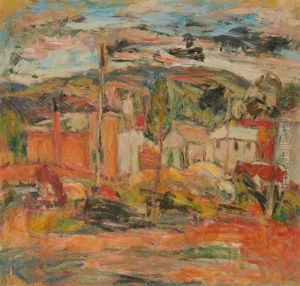 Paysage Aux Maisons by Abraham Manievich