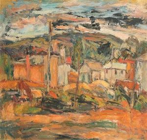 Landscape With Houses by Abraham Manievich