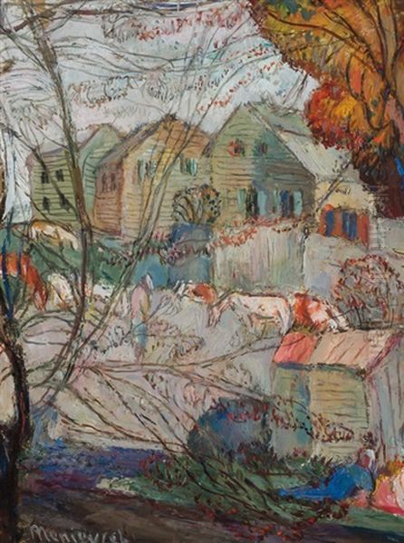 Houses In Autumn - view 1