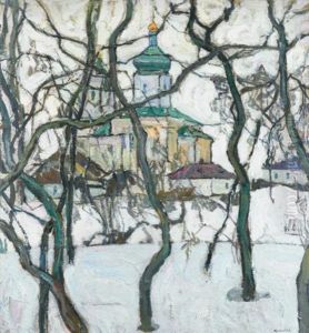 Winter Scene With Church