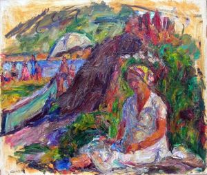 Artists Wife by Abraham Manievich