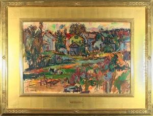 Landscape With Resting Cow