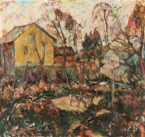 Landscape With Animals (+ Another, Verso) by Abraham Manievich