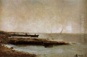 Kustenpartie by Augustin Maniquet Barjou