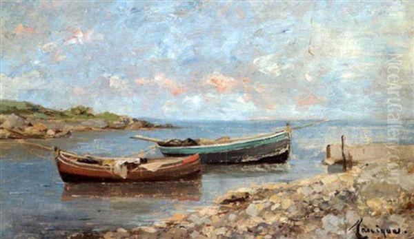Barques De Peche Dans Une Crique - view 1
