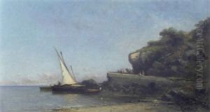 Voilier Sur La Greve by Marius Maniquet