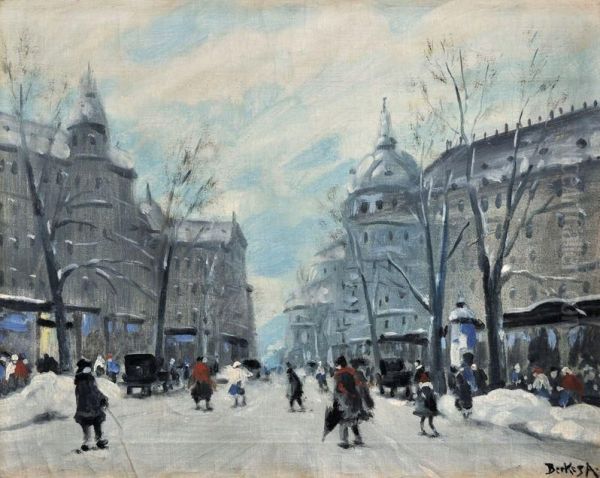 Budapest V Zime - view 1