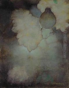 Lijster Tussen Bloesem by Jan Mankes