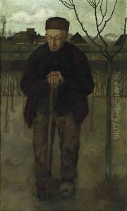 Douwe Met Spade by Jan Mankes