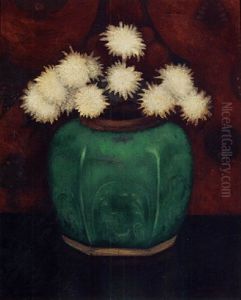 Eenarig Wollegras In Een Gemberpot Eenarig Wollegras In Een Gemberpot