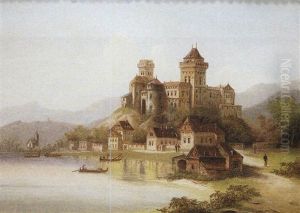 Vista De Castillo by Konstantin Makary Mankowski