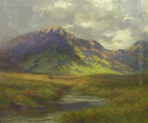 Mountain Landscape With Stream by Charles Macdonald Manly